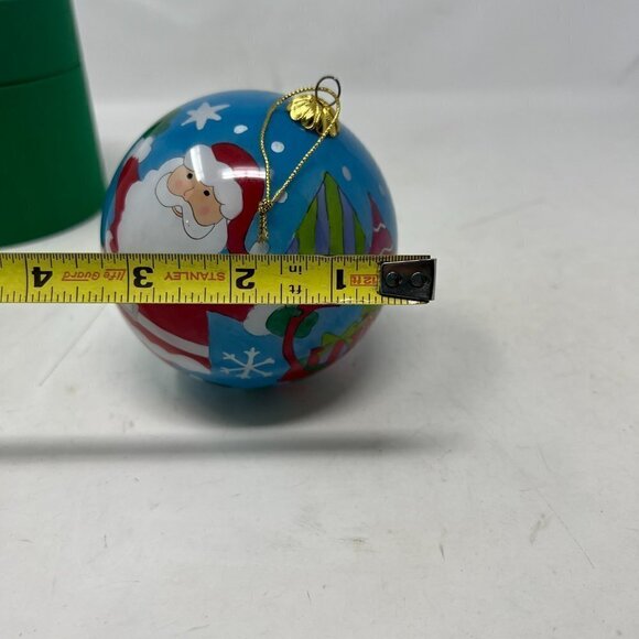Li Bien 2007 Inside Painted Glass Christmas Ornament Santa 4" With Box Pier 1 - Picture 11 of 11